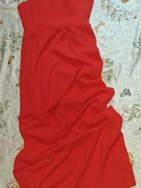Monteau Bright Red Maxi Dress